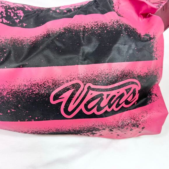 Vans Crossbody Messenger Bag Single Shoulder Strap Pink Black Zipper New w/ Tags - Picture 4 of 8